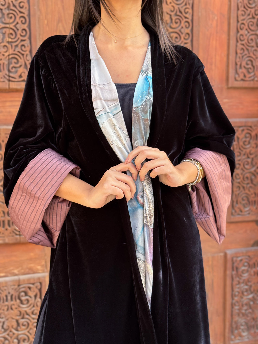 Layl Imprinted Kaftan