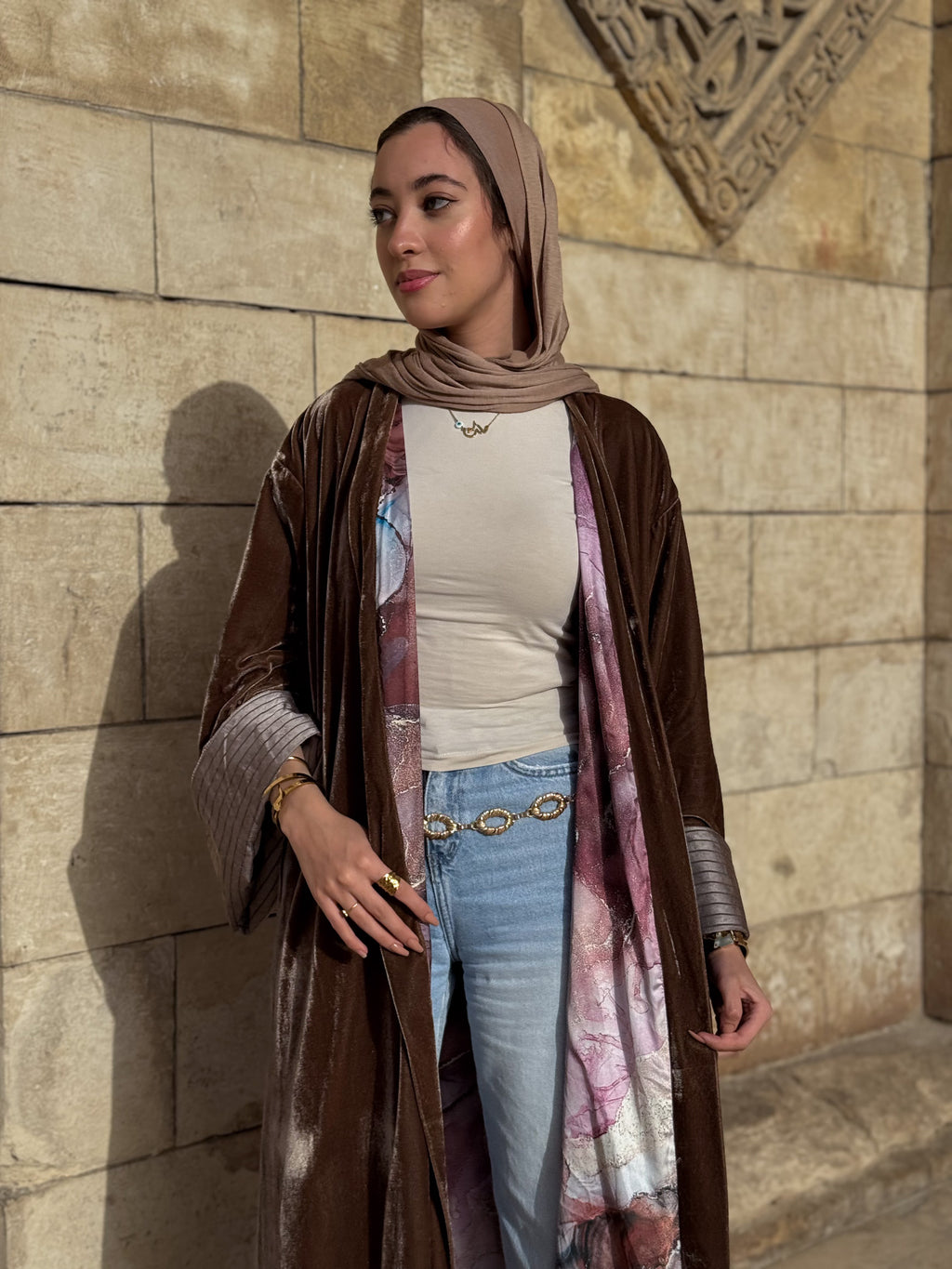 Shuruq Imprinted Kaftan