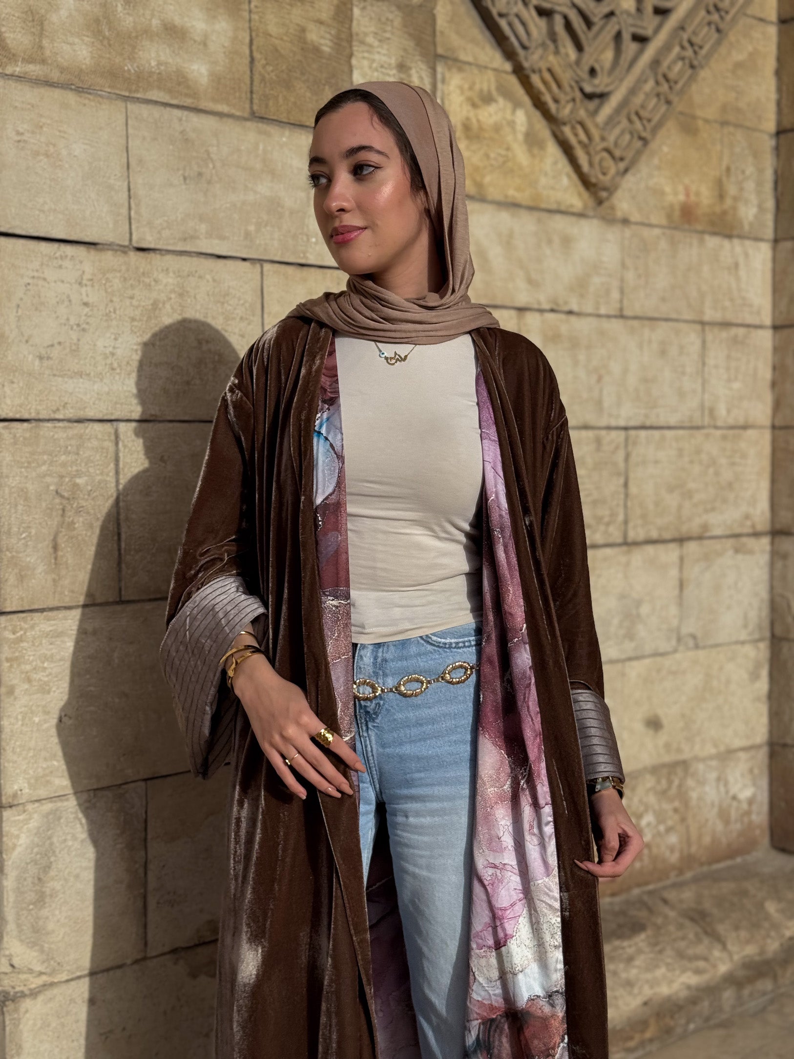 Shuruq Imprinted Kaftan