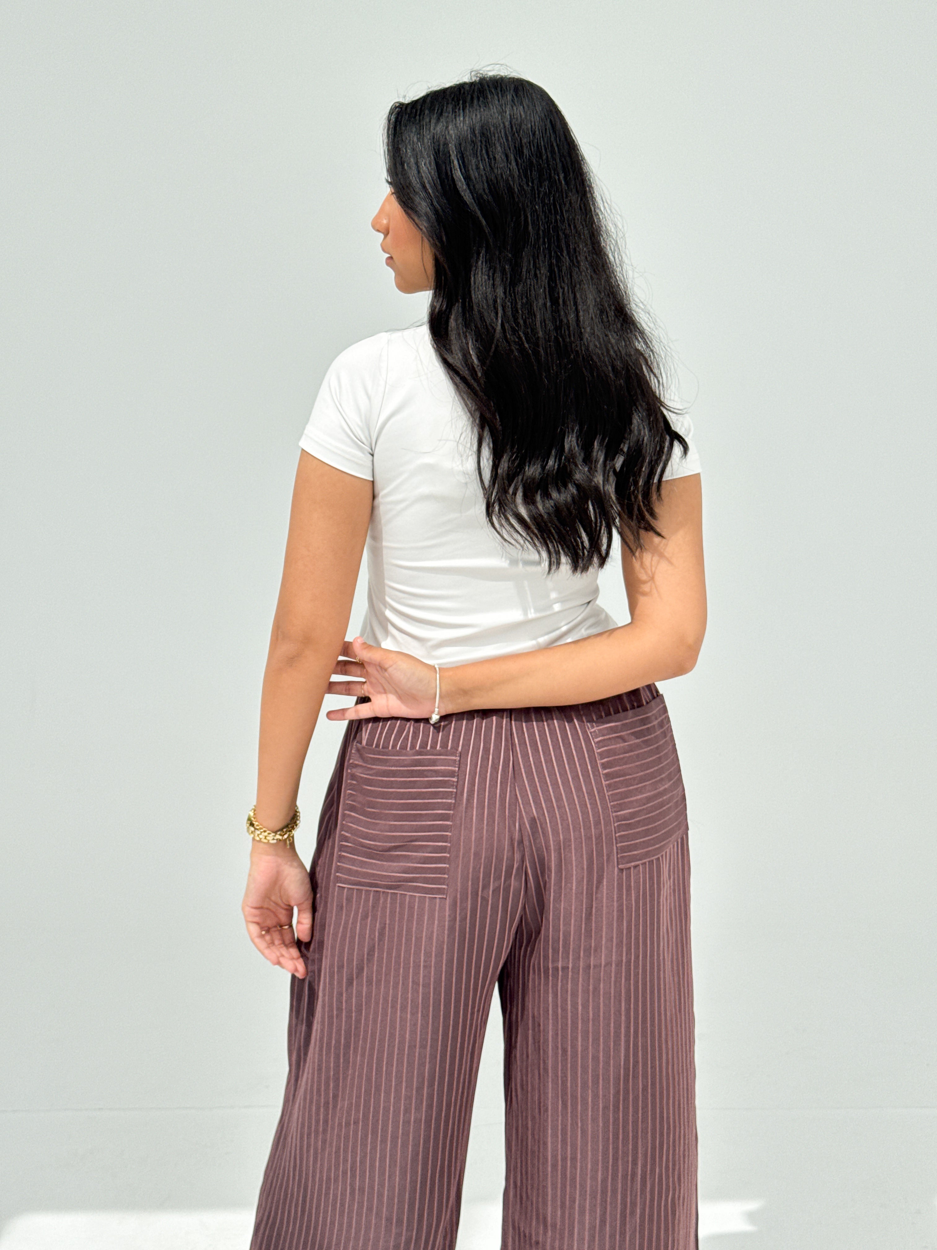 Luna Trousers - Burgandy