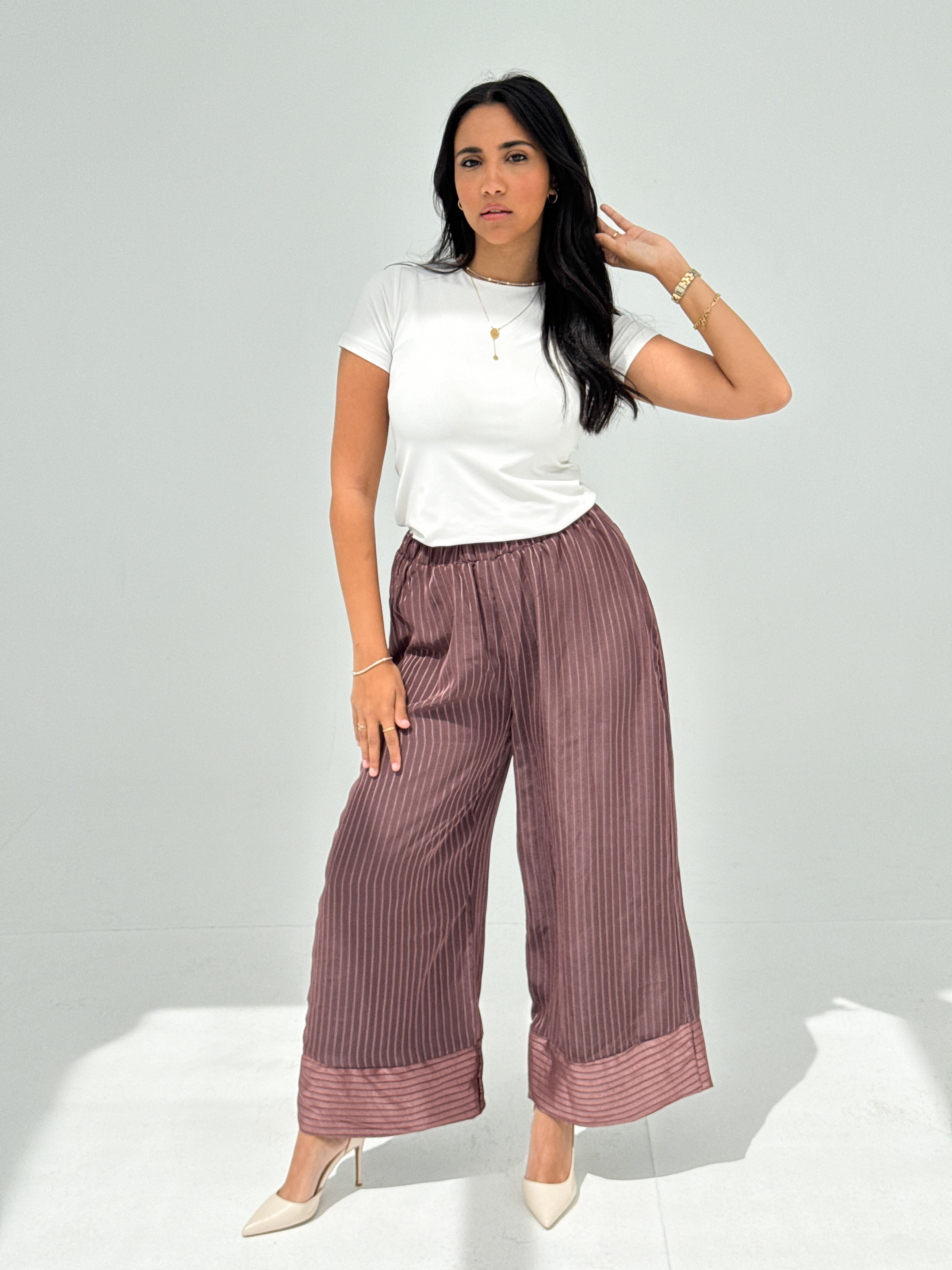 Luna Trousers - Burgandy