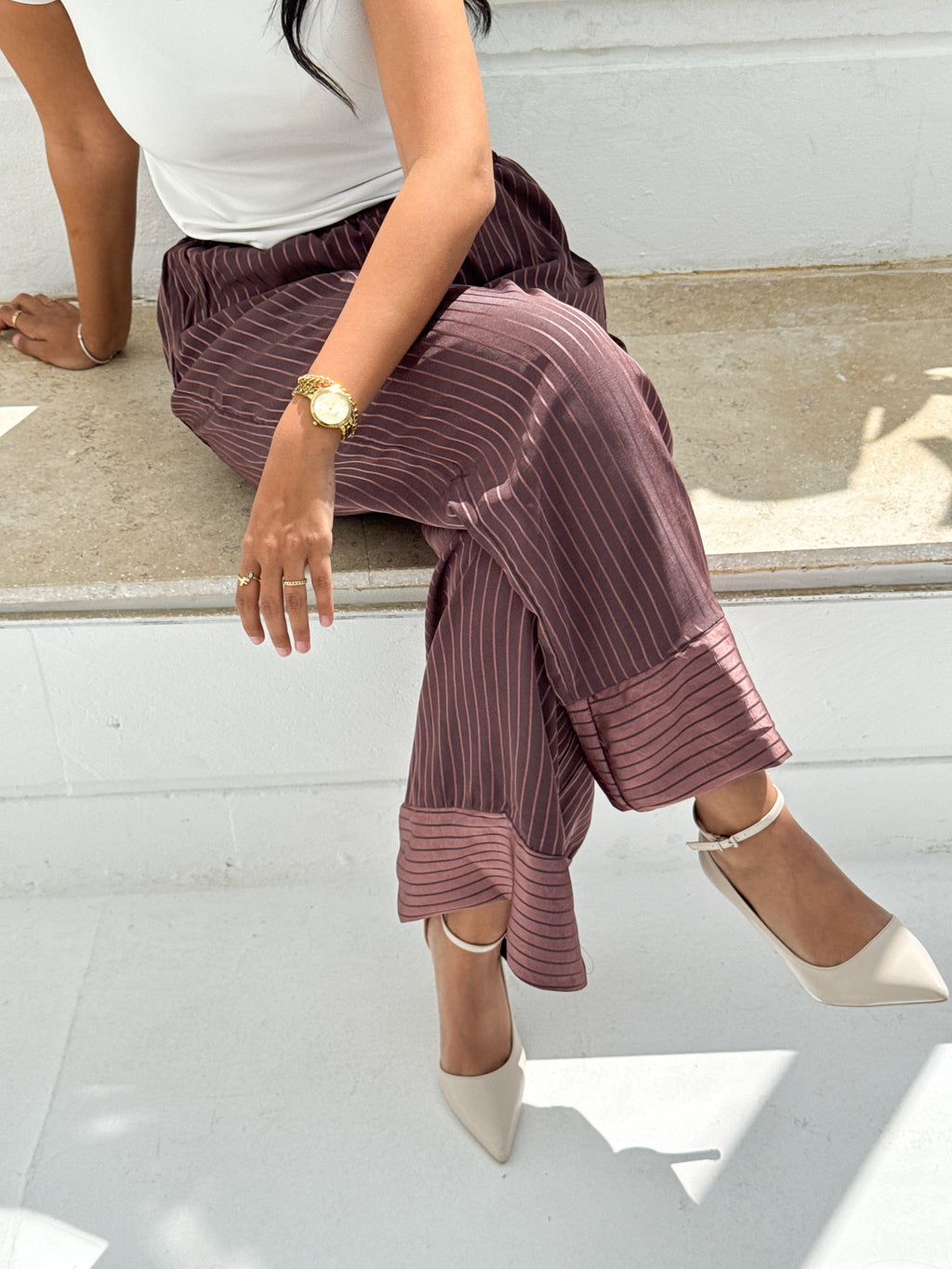 Luna Trousers - Burgandy