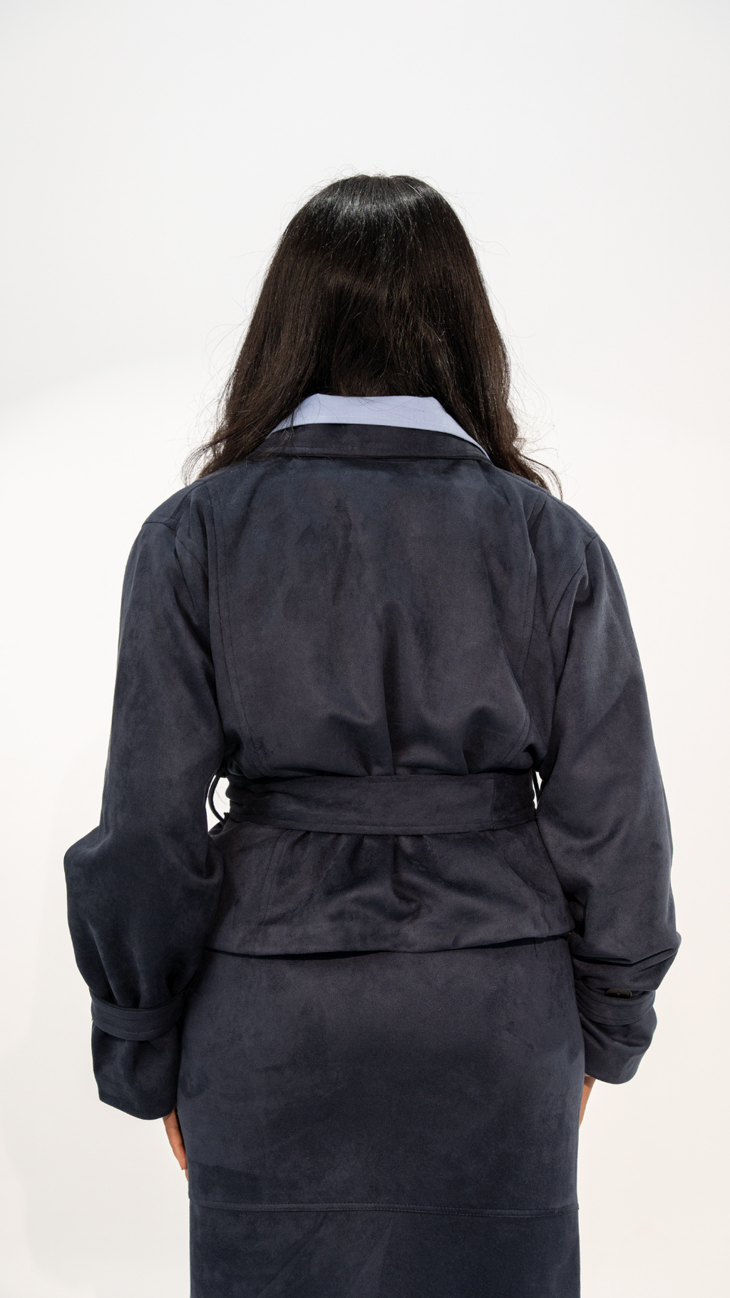 Royal Navy Trench Suede Jacket