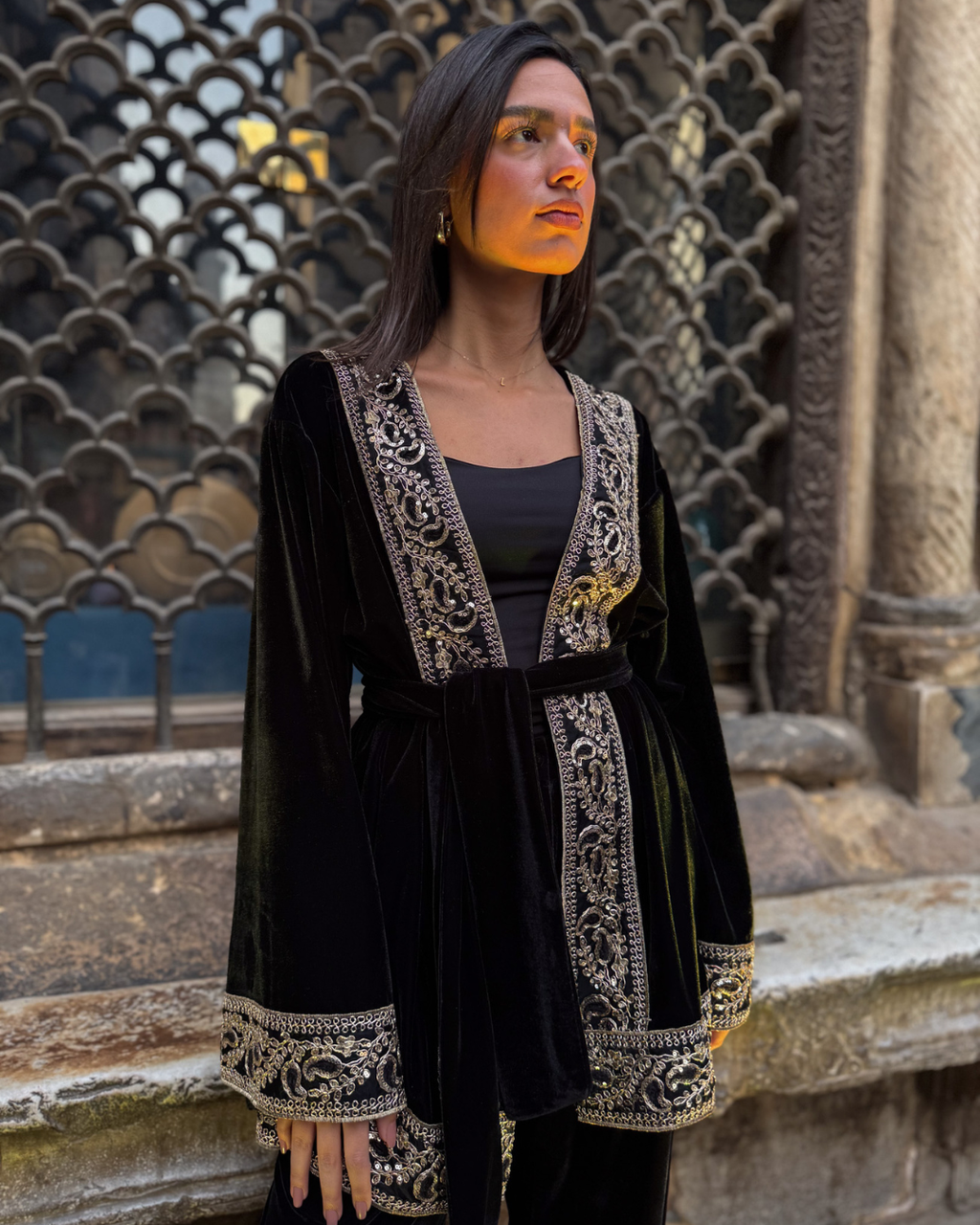 Black Embroidered Arabian Set