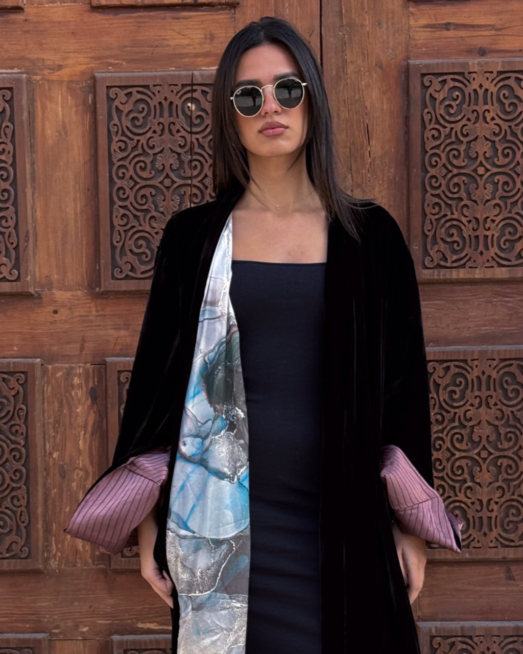 Layl Imprinted Kaftan